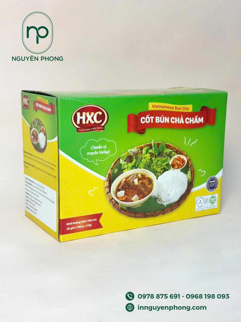 Mẫu in hộp đựng gia vị in logo 